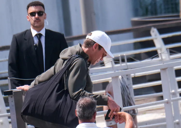 美式足球巨星布雷迪也來了。路透