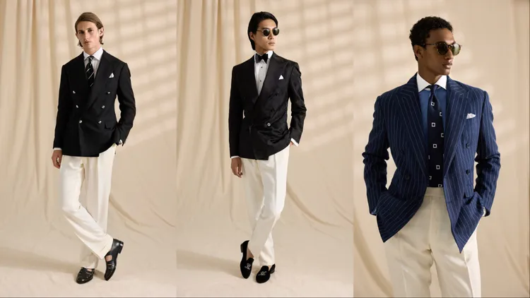 Ralph Lauren Purple Label 2026春季男裝系列。品牌提供