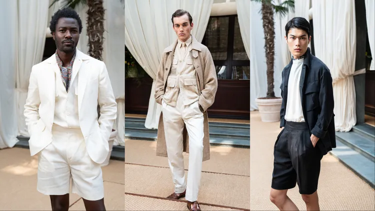 2026春季男裝在奢華質感中注入機能性。品牌提供