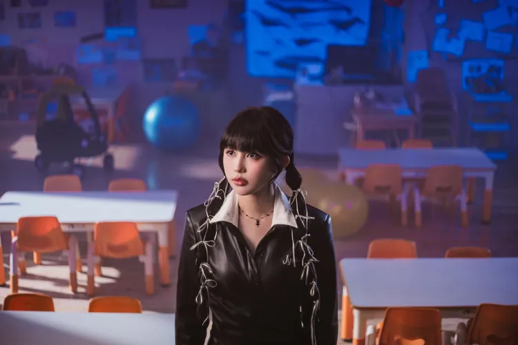 琳誼於幼稚園拍攝MV，直呼可愛。相映音樂提供