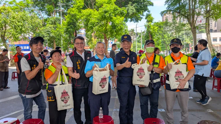 汐止火車站信義廣場今舉辦活動。警方提供