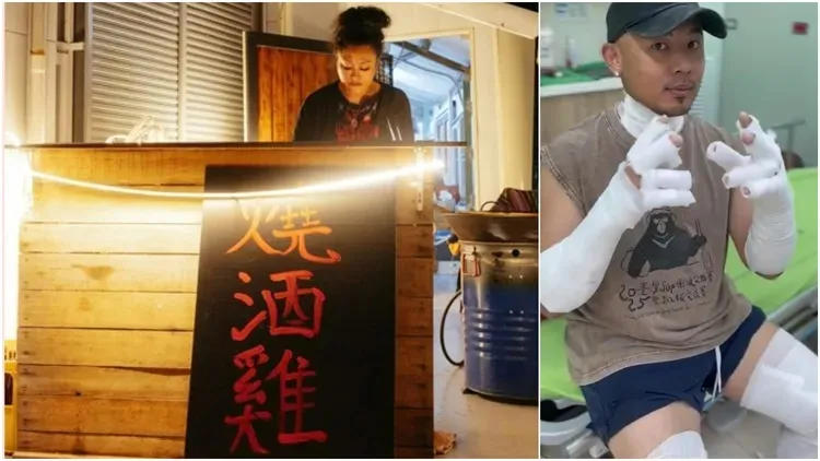 紀曉君近期斜槓當起了小吃店闆娘，怎料老公卻遇上瓦斯氣爆。翻攝《@samingad168》IG