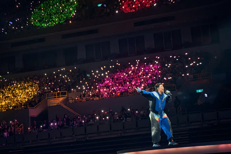 陳奕迅經典歌曲連發，讓粉絲聽得如癡如醉。My Kan提供