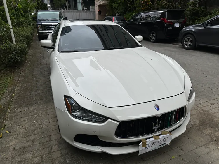 警方查扣瑪莎拉蒂。警方提供