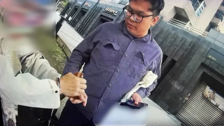 警方逮到73歲車手。警方提供