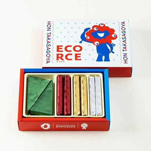 本高砂屋2025萬博限定ECORCE法蘭酥禮盒原價240元，特價216元。業者提供