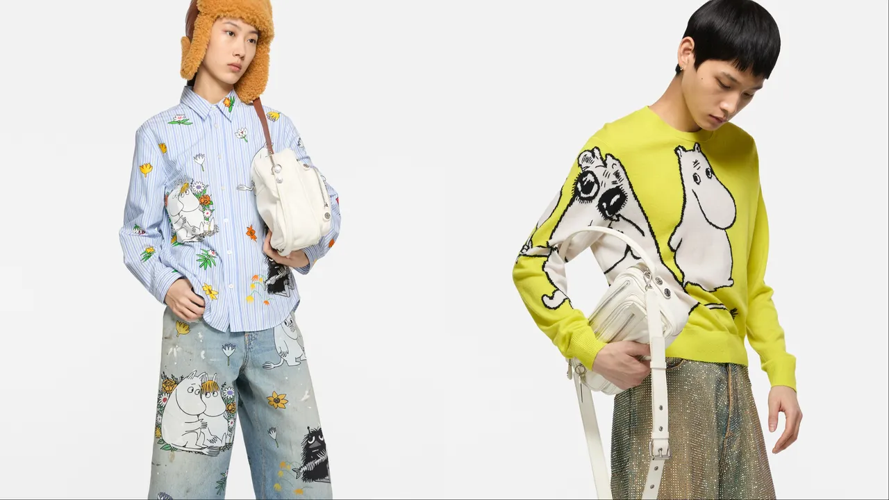 Acne Studios與《嚕嚕米Moomin》推出全新聯名。品牌提供