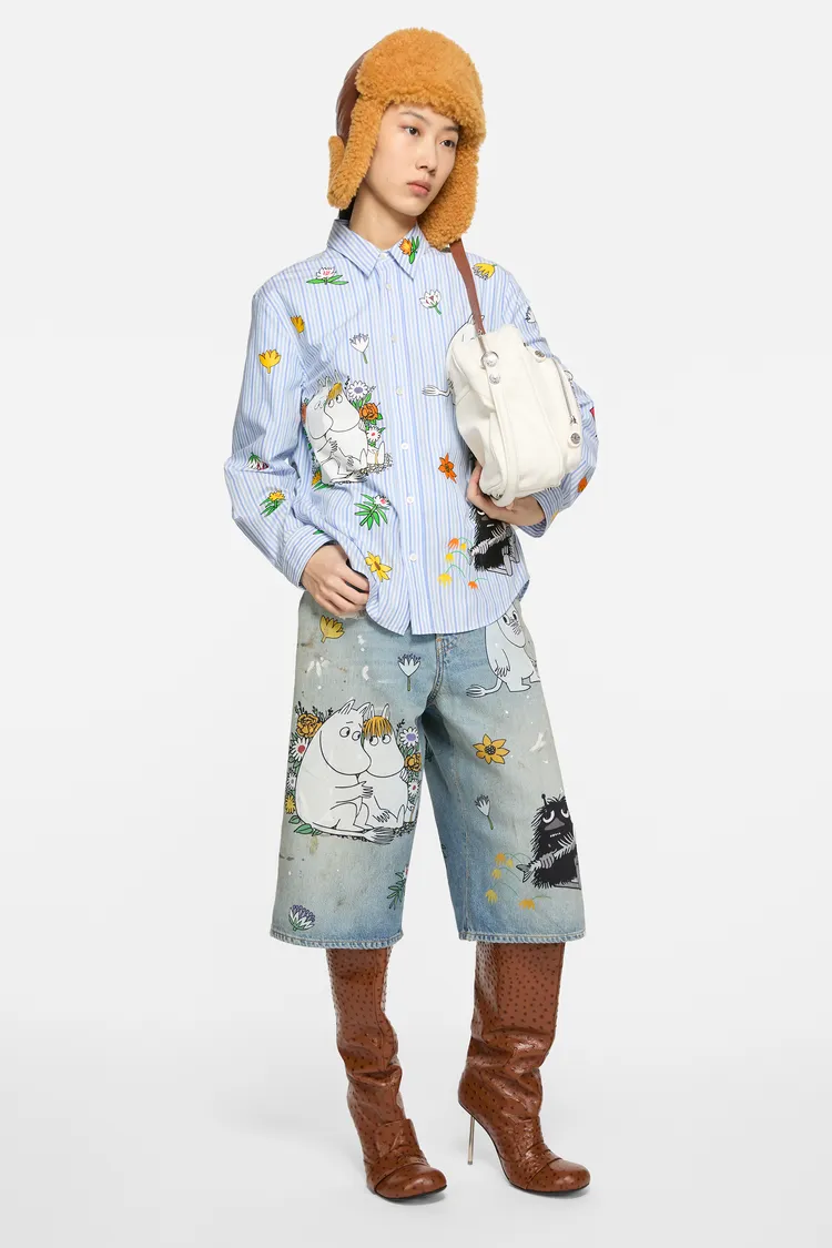 嚕嚕米經典角色替時髦單品增添童趣。品牌提供