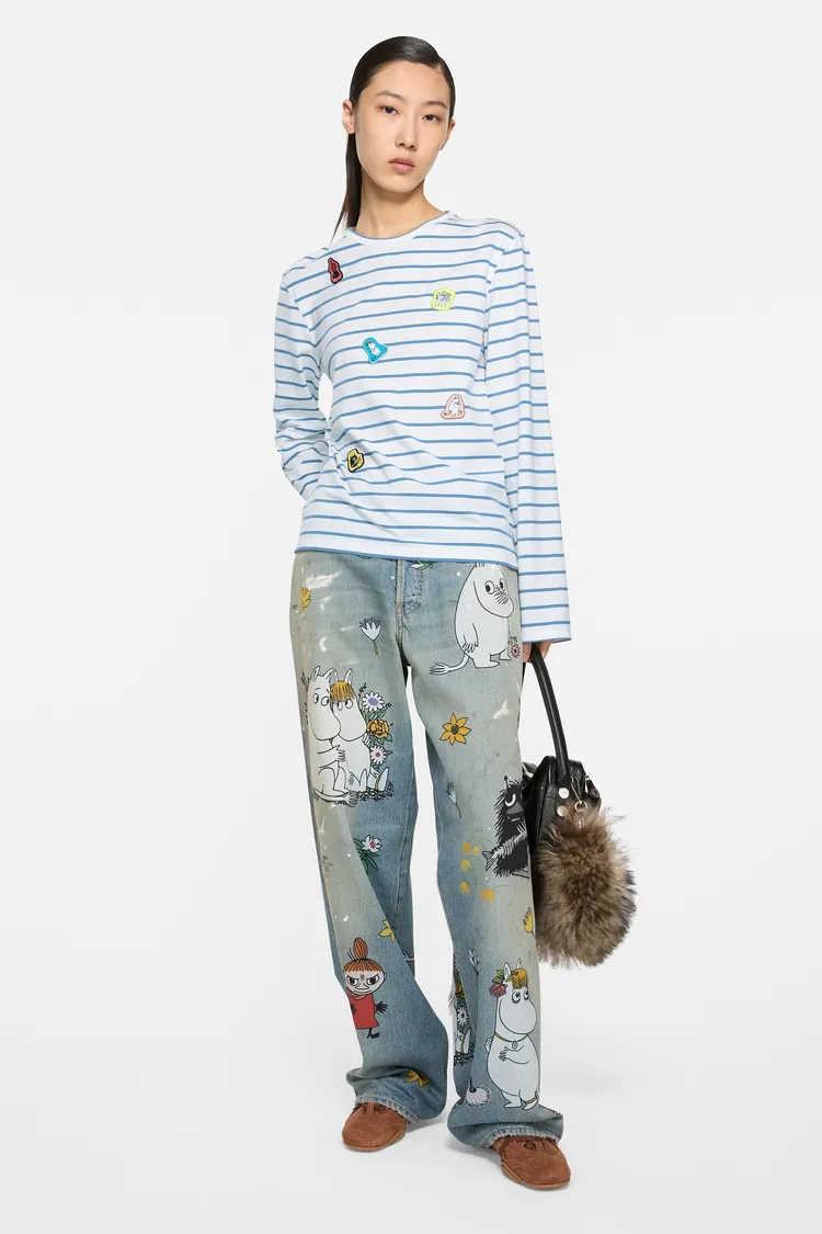 小不點、可兒、阿丁等角色點綴於聯名單品之中。品牌提供