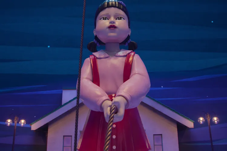 李政宰透露巨型英熙娃娃把關的終極跳繩幕後故事。Netflix提供