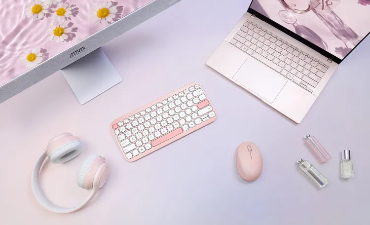 ASUS香氛滑鼠MD101支援RF 2.4 GHz和Bluetooth® 5.0雙模式無線連線功能，兼容Windows、Chrome和macOS設備，滿足各種裝置連接需求。華碩提供