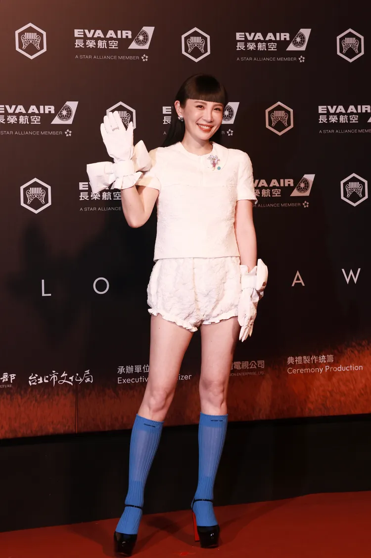 魏如萱造型很有個性。彭欣偉攝