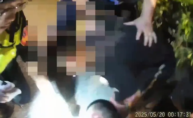 警方當場將駕駛壓制。警方提供