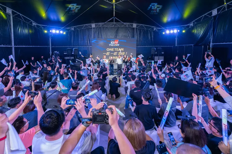 台灣GR粉絲齊聚GR Garage林口 為TG-RR應援。業者提供