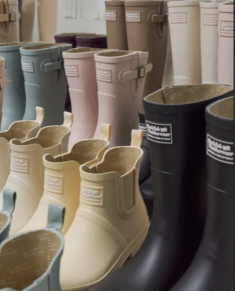 Rockfish Weatherwear以雨鞋起家。品牌提供