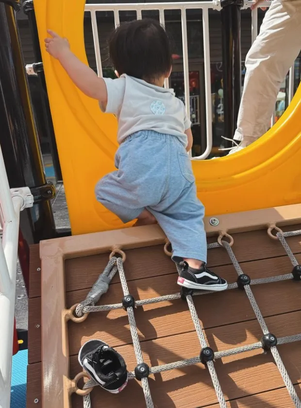 愷樂兒子活潑好動。翻攝愷樂Threads