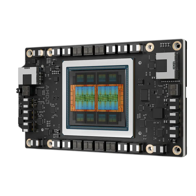 全新AMD Instinct MI350系列加速器。AMD提供