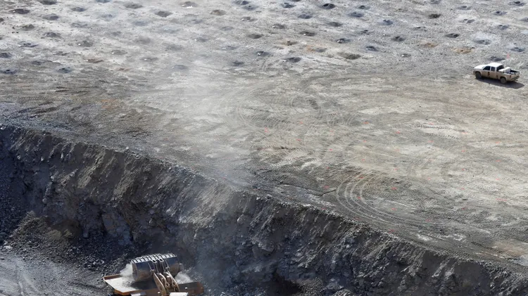 美國加州稀土礦。路透社