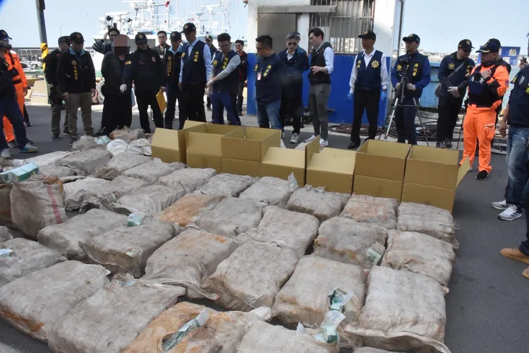 查扣的毒品。竹北警分局提供