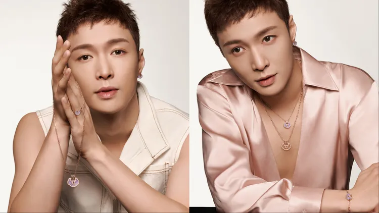 張藝興配戴Qeelin Yu Yi系列。品牌提供