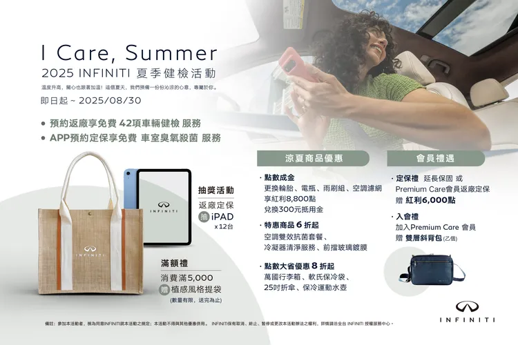 「I Care, Summer」2025夏季健檢活動同時提供涼夏限定商品優惠。業者提供