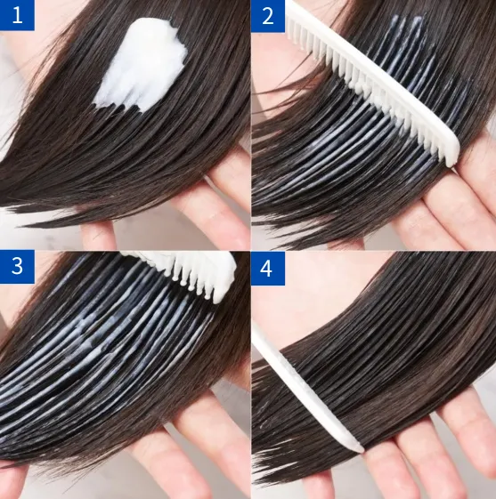 多芬一分鐘護髮精華質地好推開，少少用量就有極佳養護效果。