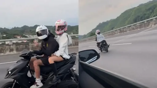 屏東衝到台南!機車猴「拔牌」載女闖國道 警方逮到人了