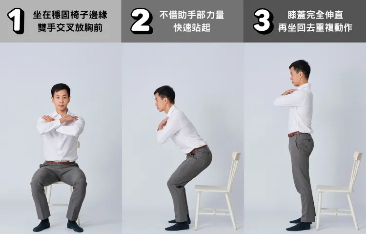 運動貴在持之以恆！想開始運起來的朋友，即使在辦公室也能從每天3分鐘「椅子起身法」開始，慢慢建立基礎，再也沒藉口說自己沒時間運動啦！