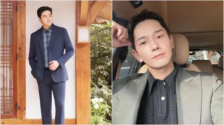 即將結婚且符合ㅇㅈㅇ韓文名的李章宇（左）與溫朱莞（右）都被點名。翻攝自李章宇、溫朱莞IG