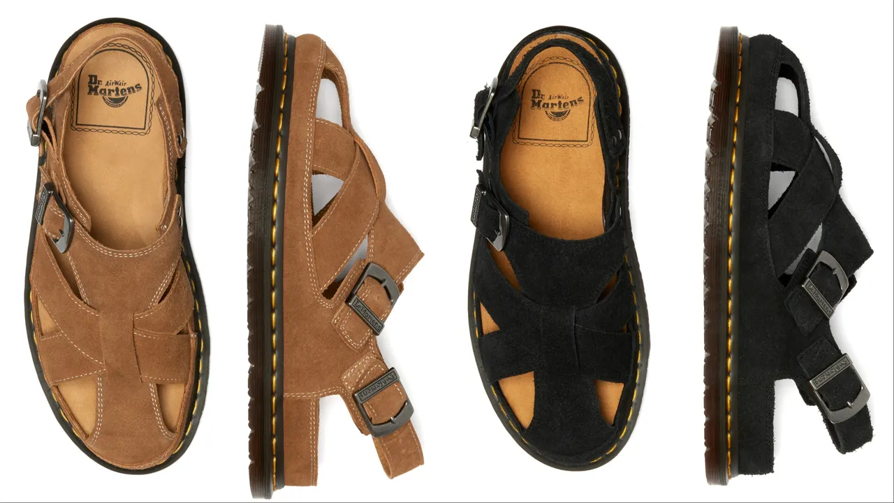 Dr. Martens「San Archive Fisherman 渔夫凉鞋」,各6680元。品牌提供