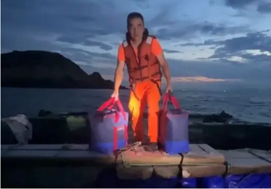  查緝人員發現走私鳥蛋。海巡署提供