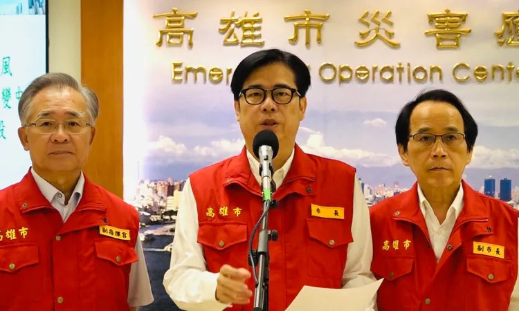 陳其邁提醒民眾防颱。翻攝畫面