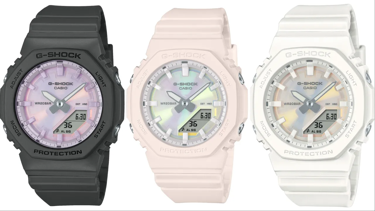 G-SHOCK GMA-P2100PC,各3900元。品牌提供