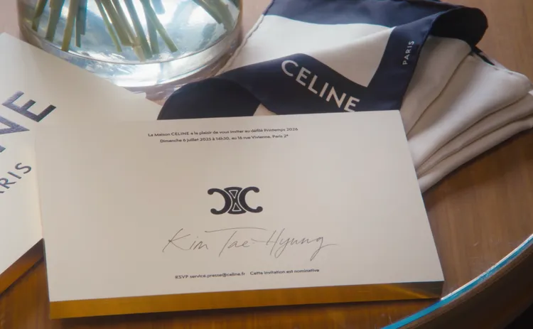 V退伍後火速飛巴黎看CELINE大秀。翻攝影片