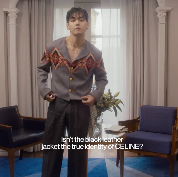 V著裝完畢準備去看秀。翻攝影片