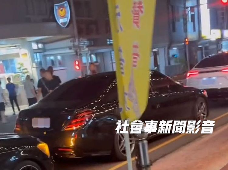 網傳「黑衣人開豪車聚集派出所」　台中警方回應了