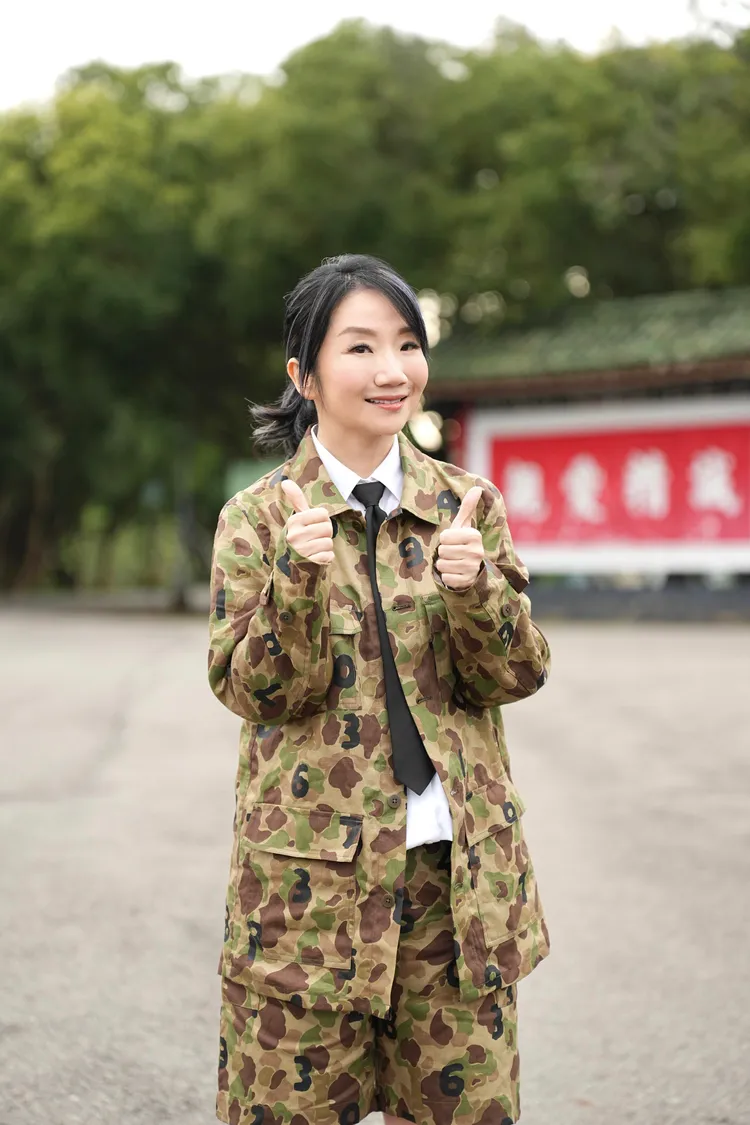 陶晶瑩成為軍營中的「心靈補給站」。台視提供