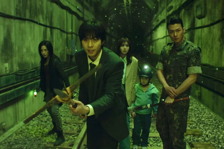 安孝燮（左二）、申承浩（右）都覺得要抱著權恩成（右二）跑很累。采昌國際提供