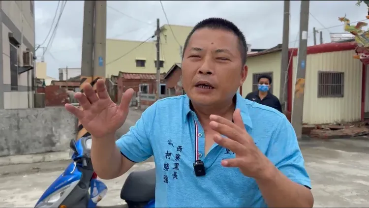 西寮里長柯勝強希望後續能改善，避免同樣情形再發生。民眾提供