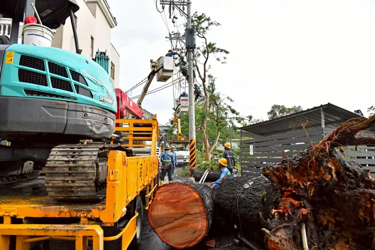 卓榮泰指出，丹娜絲颱風是台灣自1958年有正式紀錄以來，第一個在嘉義登陸的颱風。行政院提供