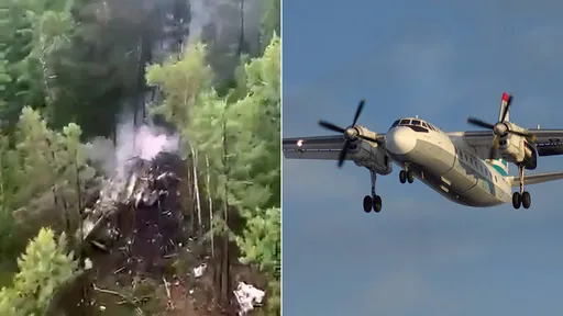 俄客機墜毀49人全數罹難 飛機殘骸起火燃燒影片曝光