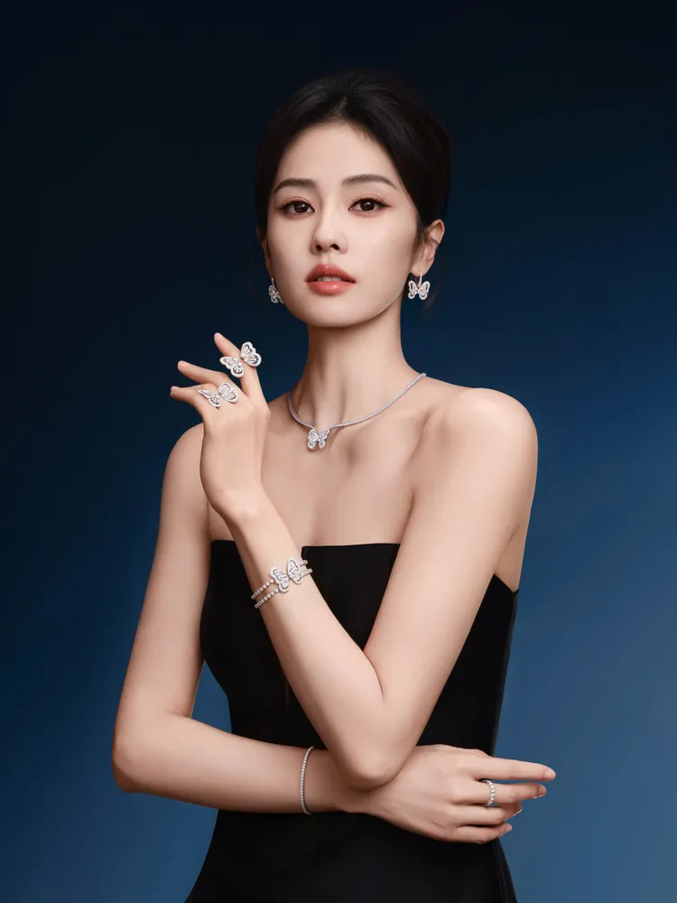 中國女星白鹿成為英國珠寶De Beers品牌大使。品牌提供