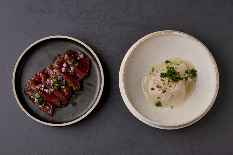 黑鮪魚、比目魚組合。業者提供