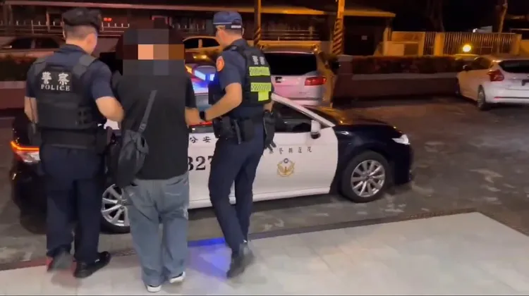 賴姓運將被依涉恐嚇傷害罪移送法辦。警方提供