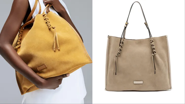 Gianni Chiarini Dory麂皮肩背包，各1萬6200元。品牌提供