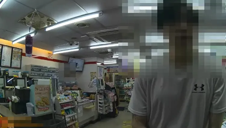 警方循線在超商找到徐男。翻攝畫面