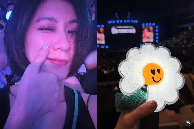 賈靜雯朝聖GD演唱會意外引起論戰。翻攝賈靜雯IG