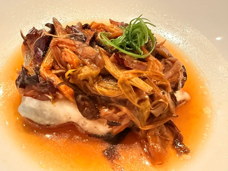 古法蒸龍躉石斑。陳揚盛攝