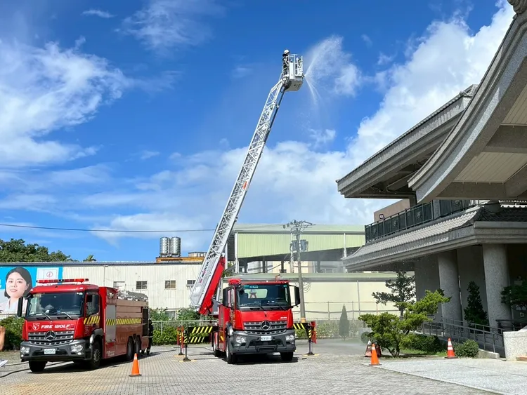 現場演練。八德消防分隊提供