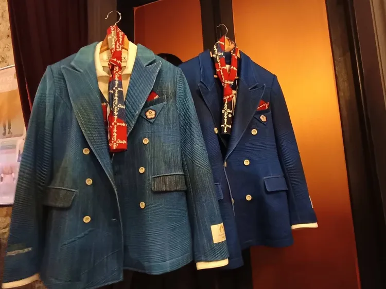 針織一貫廠旭榮集團執行董事黃冠華表示，去年法國巴黎奧運中華隊運動戰袍， 就是選用旭榮集團的機能布料。許麗珍攝